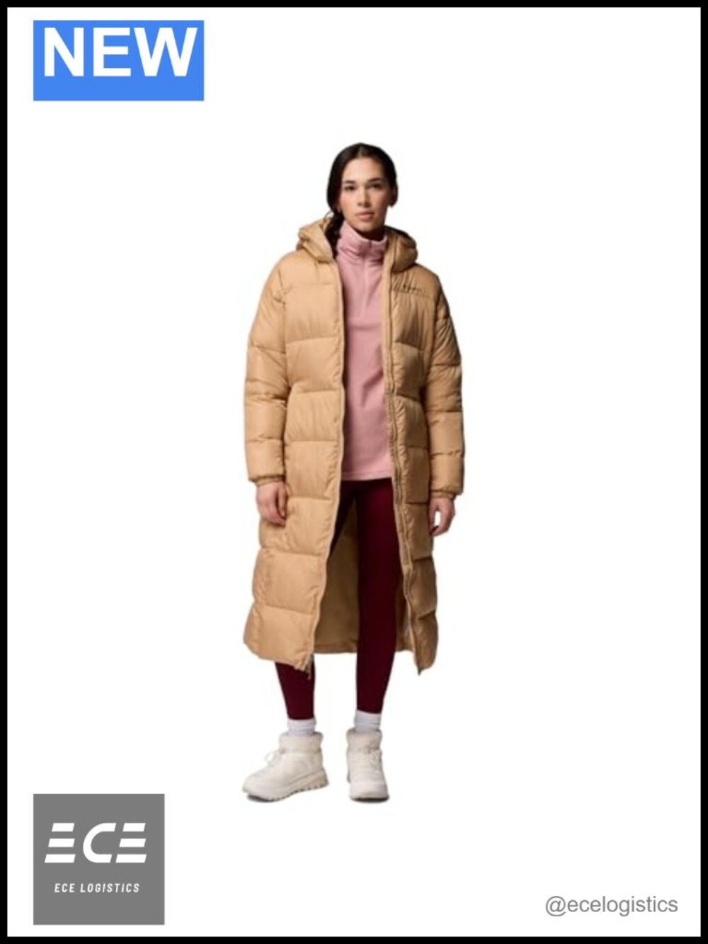 Plus Size Long Puffer Jacket Quilted Insulated Winter Coat